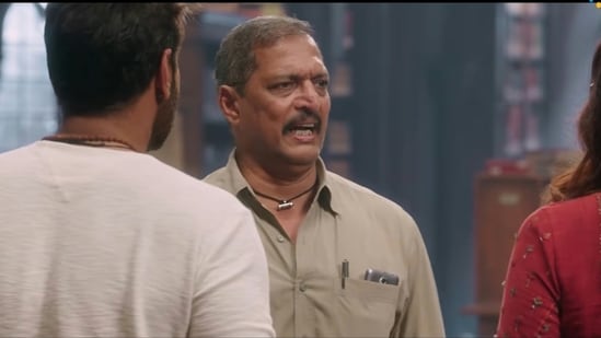Nana Patekar's still from his cameo in Golmaal Again.