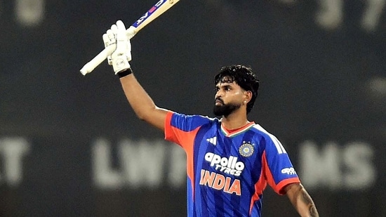 Shreyas Iyer hit his maiden T20I century vs West Indies