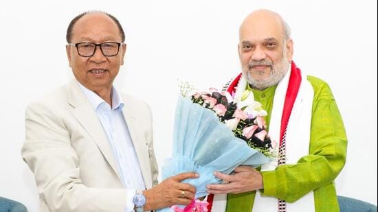 Amit Shah told Manipur chief minister Yumnam Khemchand Singh that he would visit Manipur later this month, according to the chief minister’s office.