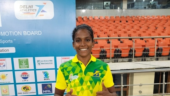 Asha Ilango missed out on the bronze on countback after her second-best jump of 13.65m fell short of Li’s Yi 13.79m.