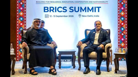 India facilitated direct engagement between the UAE and Iran at the BRICS summit, with the aim of easing tensions between the two. (West Asia News Agency (WANA) via Reuters)