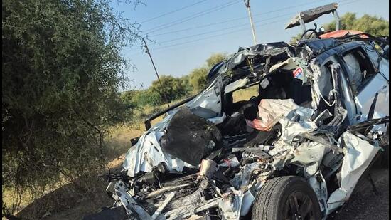 The accident occurred around midnight in the Chamu police station area of Jodhpur.