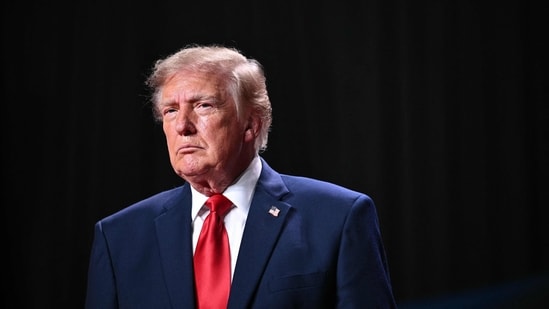 Donald Trump campaigns for Ken Paxton at a Texas rally ahead of the 2026 midterm elections. (Photo by Mandel NGAN / AFP)