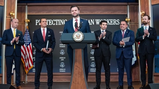 "You make a ton of money by undercutting the wages of American workers, replacing them with people who probably should not be in the United States of America to begin with,” Vice President J.D.Vance said.