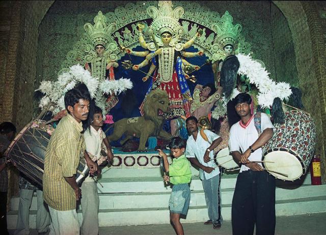 The city was lit up and the streets would be dotted with pandals. (HT ARCHIVE) The city was lit up and the streets would be dotted with pandals. (HT ARCHIVE)