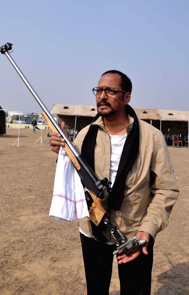 Nana Patekar turned to competitive shooting in his 50s. Nana Patekar turned to competitive shooting in his 50s.