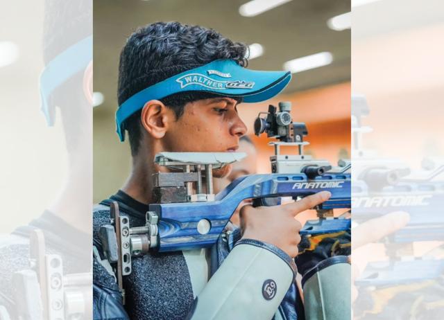 Pritam Kendre won the men’s 10m air rifle title at the 2026 ISSF World Junior Championships. (INSTAGRAM/@GNSPF) Pritam Kendre won the men’s 10m air rifle title at the 2026 ISSF World Junior Championships. (INSTAGRAM/@GNSPF)