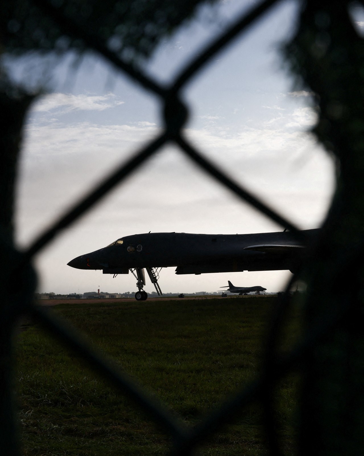 A B‑1 bomber at the RAF Fairford air base last month. A B‑1 bomber at the RAF Fairford air base last month.