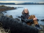 Anne Carson, winner of the Nobel Prize for Literature in 2026 outside her home in Reykjavik, Iceland. (REUTERS)