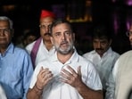 Rahul Gandhi along with Opposition leaders after meeting President Droupadi Murmu.