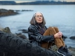 Anne Carson, winner of the Nobel Prize for Literature in 2026, sits outside her home at Aegissioa in Reykjavik, Iceland, October 26, 2023. REUTERS/Golli/Kjartan Thorbjoernsson