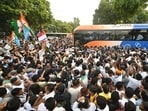 Police said they are conducting checks for “large groups” arriving in Delhi for the protest (Hindustan Times) Police said they are conducting checks for “large groups” arriving in Delhi for the protest (Hindustan Times)