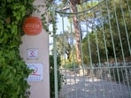 FILE - The entrance of the Renoir Museum is pictured after thieves stole four valuable Renoir paintings, in Cagnes-sur-Mer, Tuesday, Sept. 8, 2026. (AP Photo/Philippe Magoni, file)