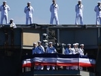 USS Abraham Lincoln returns to San Diego after record deployment.