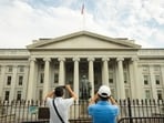 The U.S. Treasury building.