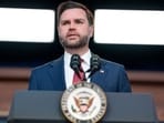 US Vice President JD Vance, during an announcement in the South Court Auditorium of the Eisenhower Executive Office Building at the White House in Washington on Thursday