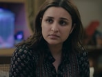 Reporting Live review: Parineeti Chopra in a still from the investigative crime thriller.