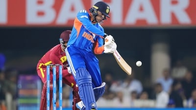 West Indies got off to a great start as they got the early wicket of Abhishek Sharma. (ANI Pic Service)