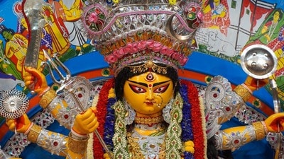 মেষ, বৃষ, মিথুন, কর্কটের মধ্যে আজ লাকি কারা! মহলায়া ২০২৬র রাশিফলে দেখে নিন । (ছবি সৌজন্যে বেলুড় মঠ)