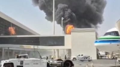 The attack was the deadliest in Saudi since its coalition and Yemen's internationally recognised government launched a counteroffensive against the Houthis. (Social Media via REUTERS)