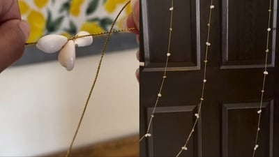 A festive entrance doesn’t have to mean another store-bought decoration