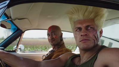 Cody Rhodes and Vidyut Jamwwal in a still from Street Fighter. Cody Rhodes and Vidyut Jamwwal in a still from Street Fighter.