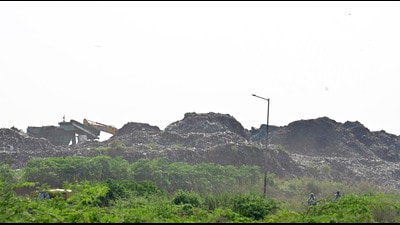 The Chandigarh MC also asserted that no unprocessed waste is being dumped outside Chandigarh or at other locations within the city. (HT File)