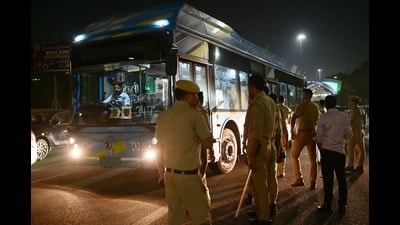 The Delhi Police said it is coordinating with the police of neighbouring states. (Sunil Ghosh/Hindustan Times) The Delhi Police said it is coordinating with the police of neighbouring states. (Sunil Ghosh/Hindustan Times)