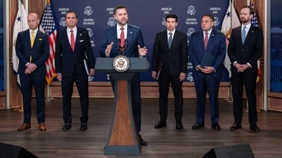 The Trump administration said Thursday that it would suspend an immigration program for multiple tech firms, including Microsoft Corp., alleging widespread abuse of a worker visa system. (Bloomberg) The Trump administration said Thursday that it would suspend an immigration program for multiple tech firms, including Microsoft Corp., alleging widespread abuse of a worker visa system. (Bloomberg)