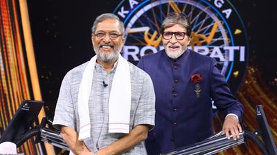 Amitabh Bachchan hosted Nana Patekar on KBC 16 a couple of years ago. Amitabh Bachchan hosted Nana Patekar on KBC 16 a couple of years ago.