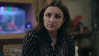 Reporting Live review: Parineeti Chopra in a still from the investigative crime thriller.
