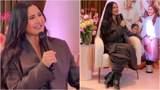 Katrina Kaif’s London appearance offers a lesson in modern power dressing with earthy tones. (Instagram)
