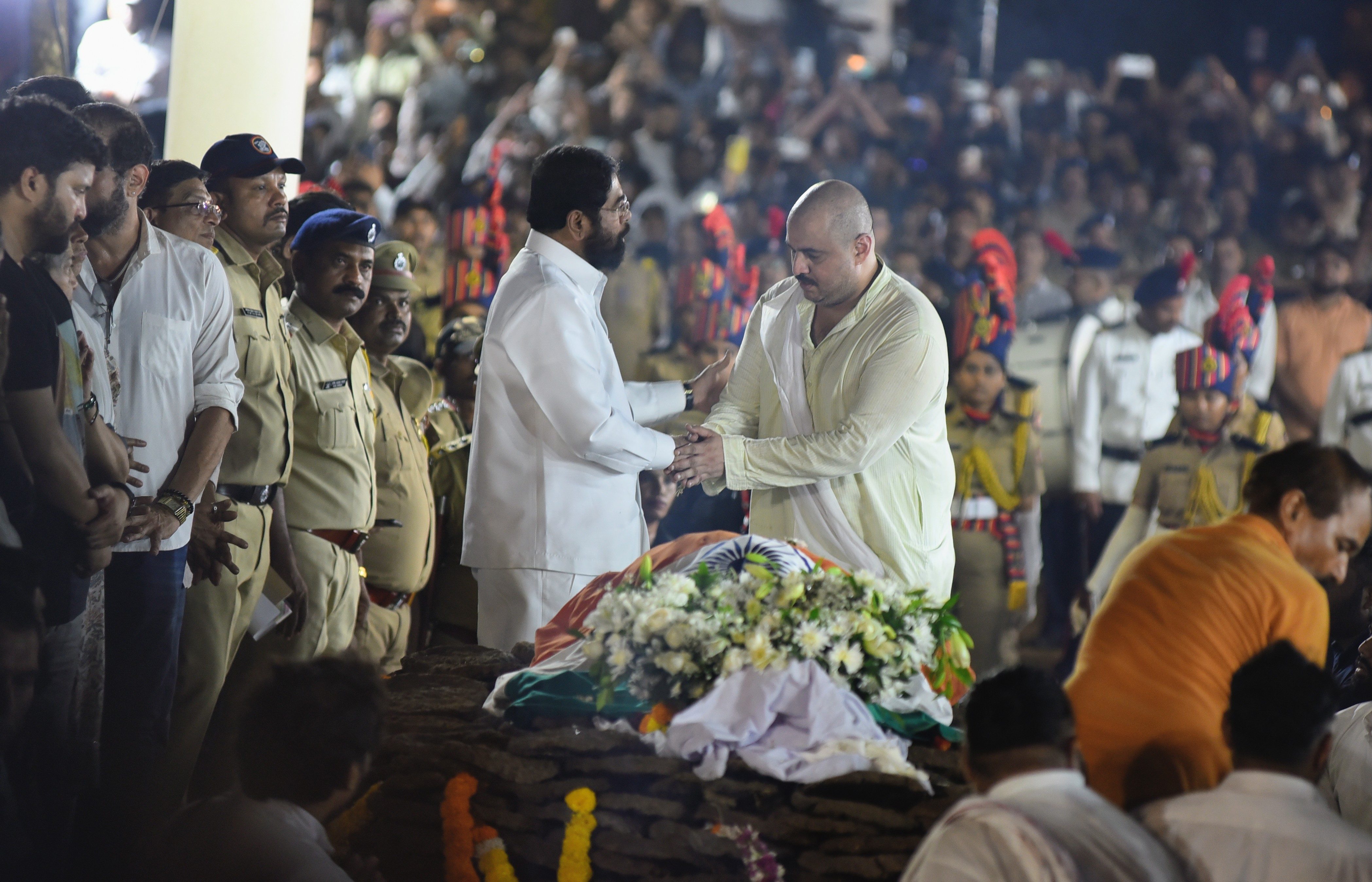 Nana Patekar's final rites were performed at his farmhouse in Donje village, located on the outskirts of Pune. (Pic - Mahendra Kolhe / HT)