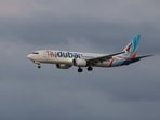 The plane, carrying passengers who were on the FlyDubai aircraft bound for Israel from the United Arab Emirates, which was diverted to Saudi Arabia following an emergency signal, arrives at the Ben Gurion International Airport, in Lod, near Tel Aviv, Israel.