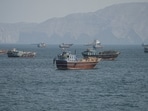FILE PHOTO: Vessels at the Strait of Hormuz, as seen from Musandam, Oman, October 2, 2026. REUTERS/Stringer/File Photo(REUTERS)