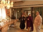 Filmmaker Farah Khan gave a tour of designers Harpreet and Rimple Narula's Delhi home, which is full of vintage textiles, Indian art, European antiques, and custom furniture. (YouTube/ Farah Khan)