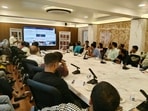 On Thursday, October 8, the department organised a training session for its officers, with experts from ITC Limited explaining how to identify fake cigarettes from the genuine ones using security features. (HT PHOTO)