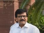 Raut criticised the mass security crackdown in the national capital in view of the Cockroach Janata Party’s (CJP) protests against the chief election commissioner Gyanesh Kumar, saying that trains have been halted, protesters detained, and borders sealed to suppress widespread public agitation. (HT FILE)