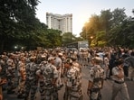 Security personnel have been deployed across central Delhi ahead of the proposed protest at Jantar Mantar.