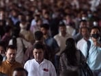 Thane, Kalyan, Panvel, Dadar and Chhatrapati Shivaji Maharaj Terminus handled a combined 306.7 million passengers, or around 840,000 a day, in 2023-24, according to the latest available data compiled by the railway ministry. (HT Archives)