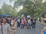 Shinde described the alleged detentions and restrictions as signs of the government's concern over the protest. (HT photo by Danita Yadav)