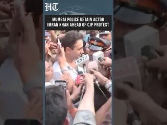 Dramatic Scenes in Mumbai as Police Detain Actor Imran Khan Ahead of CJP Demonstration