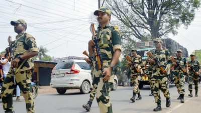 The deployment of more than 26,000 personnel from CAPFs, working alongside the Delhi Police to manage the protests, is the largest in Delhi since the February 2020 assembly elections. (ANI) The deployment of more than 26,000 personnel from CAPFs, working alongside the Delhi Police to manage the protests, is the largest in Delhi since the February 2020 assembly elections. (ANI)