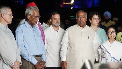 INDIA bloc will hold a mega protest in Delhi on Monday. (File Photo/ANI) INDIA bloc will hold a mega protest in Delhi on Monday. (File Photo/ANI)