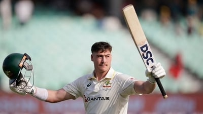 Matt Renshaw after his century against South Africa. (AFP) Matt Renshaw after his century against South Africa. (AFP)