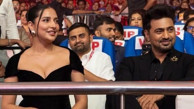দেব ও শুভশ্রী। দেব ও শুভশ্রী।