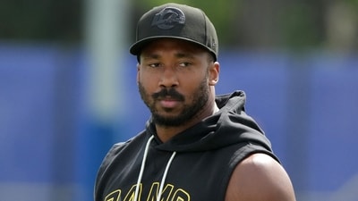 Myles Garrett is unlikely to participate in practice next week. (IMAGN IMAGES via Reuters Connect)