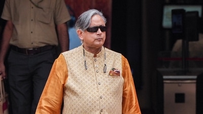 Shashi Tharoor slammed the Centre for heavy police deployment in the Capital ahead of the CJP's protest. (PTI) Shashi Tharoor slammed the Centre for heavy police deployment in the Capital ahead of the CJP's protest. (PTI)