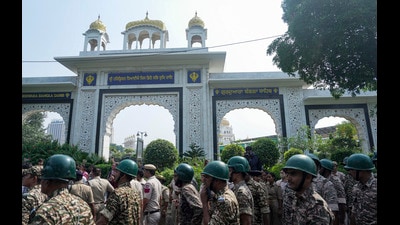 Students said they planned to remain at the gurdwara overnight and await CJP instructions for the next phase of the protest. (PTI) Students said they planned to remain at the gurdwara overnight and await CJP instructions for the next phase of the protest. (PTI)