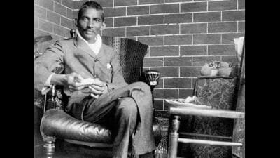 The young Gandhi of his early days in South Africa was an “unthinking racist”. Ramachandra Guha writes, “in his first few years in South Africa, Gandhi was strongly prejudiced against Africans and used extremely pejorative language about them.” (Getty Images) The young Gandhi of his early days in South Africa was an “unthinking racist”. Ramachandra Guha writes, “in his first few years in South Africa, Gandhi was strongly prejudiced against Africans and used extremely pejorative language about them.” (Getty Images)